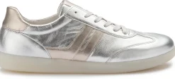 Sneaker|Schnürschuhe|Gabor Sneaker in Übergrößen Silber