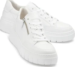 Sneaker|Schnürschuhe|Gabor Sneaker in Übergrößen Weiß