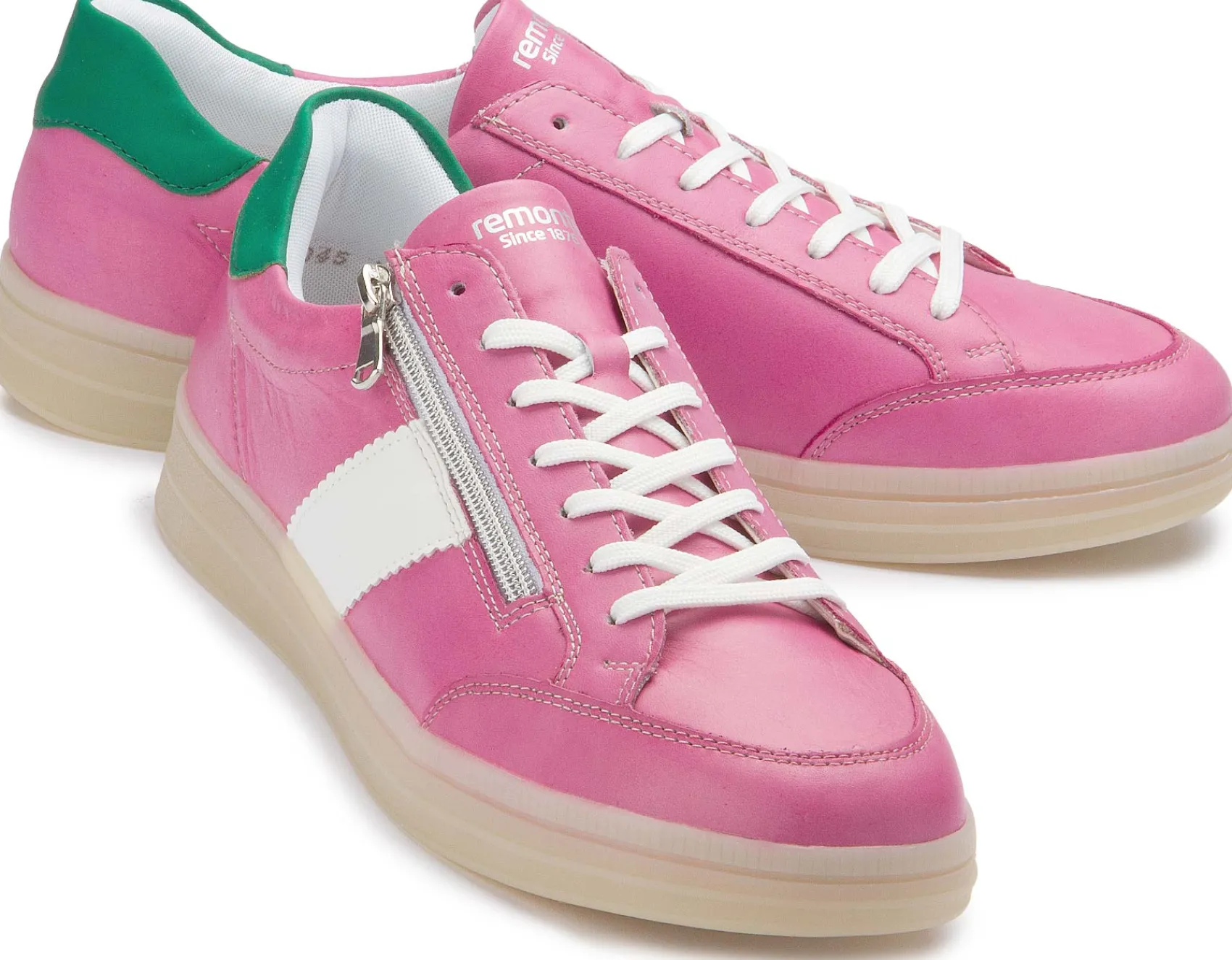 Sneaker|Schnürschuhe|Remonte Sneaker in Übergrößen Pink