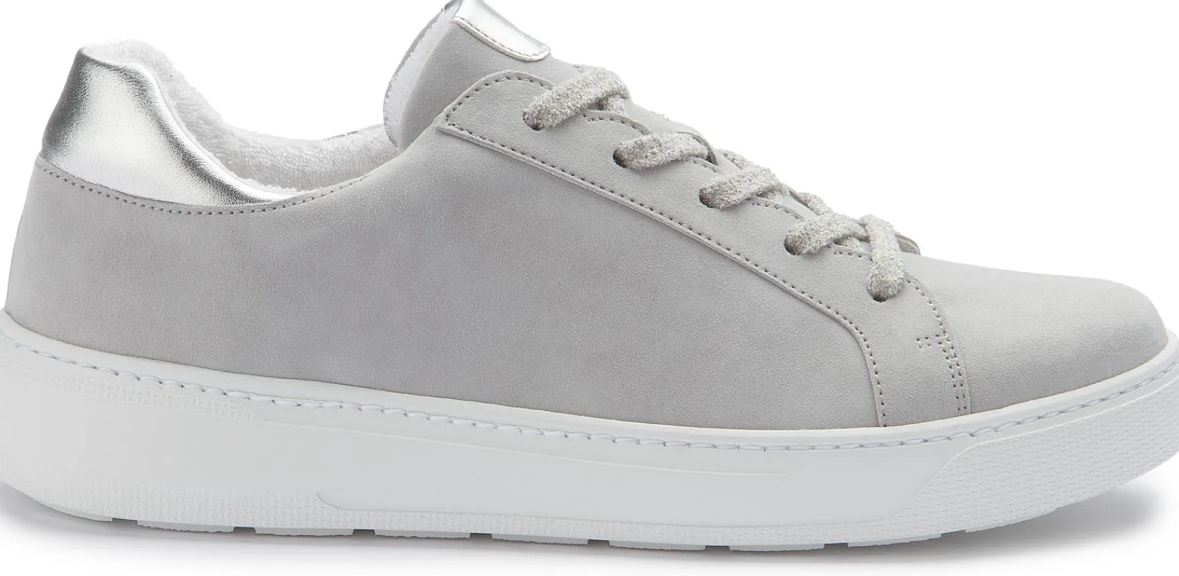 Sneaker|Schnürschuhe|Gabor Sneaker in Übergrößen Grau