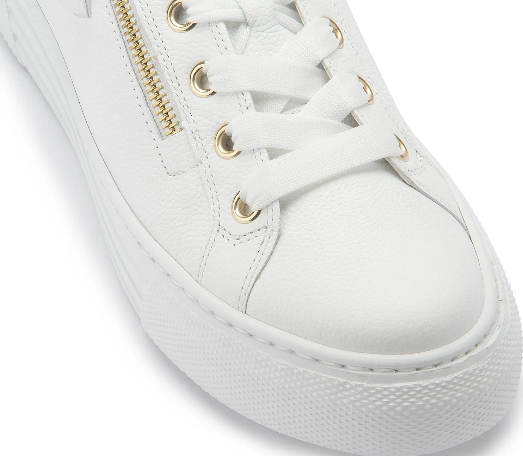 Sneaker|Schnürschuhe|Gabor Sneaker in Übergrößen Weiß
