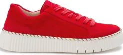Sneaker|Schnürschuhe|Gabor Sneaker in Übergrößen Rot