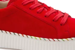Sneaker|Schnürschuhe|Gabor Sneaker in Übergrößen Rot