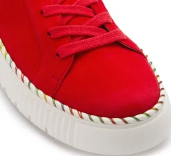 Sneaker|Schnürschuhe|Gabor Sneaker in Übergrößen Rot