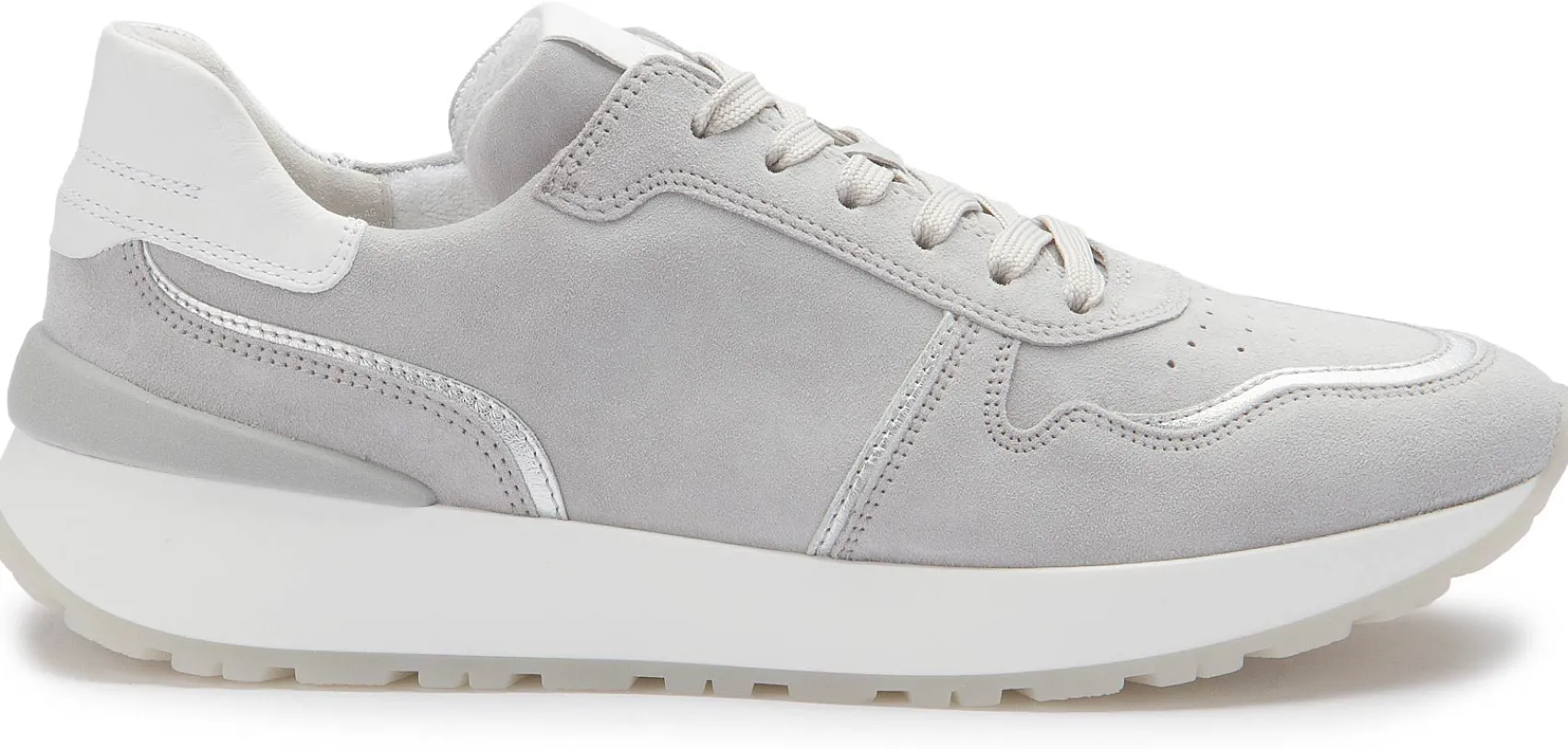 Sneaker|Schnürschuhe|Gabor Sneaker in Übergrößen Grau