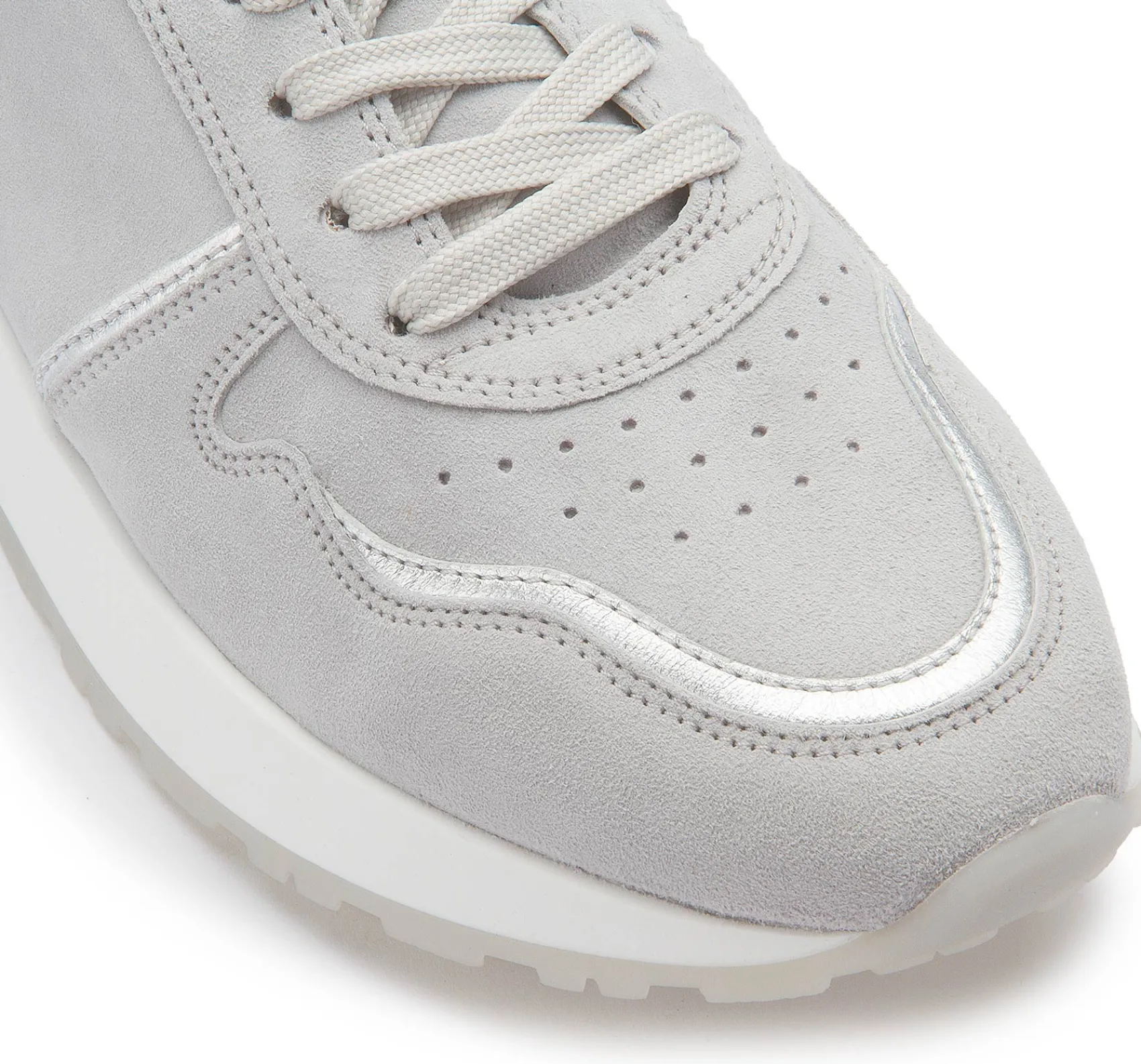 Sneaker|Schnürschuhe|Gabor Sneaker in Übergrößen Grau