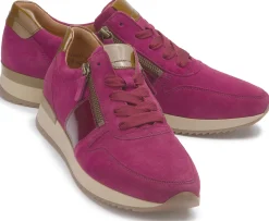 Sneaker|Schnürschuhe|Gabor Sneaker in Übergrößen Lila