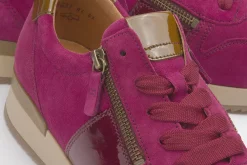 Sneaker|Schnürschuhe|Gabor Sneaker in Übergrößen Lila