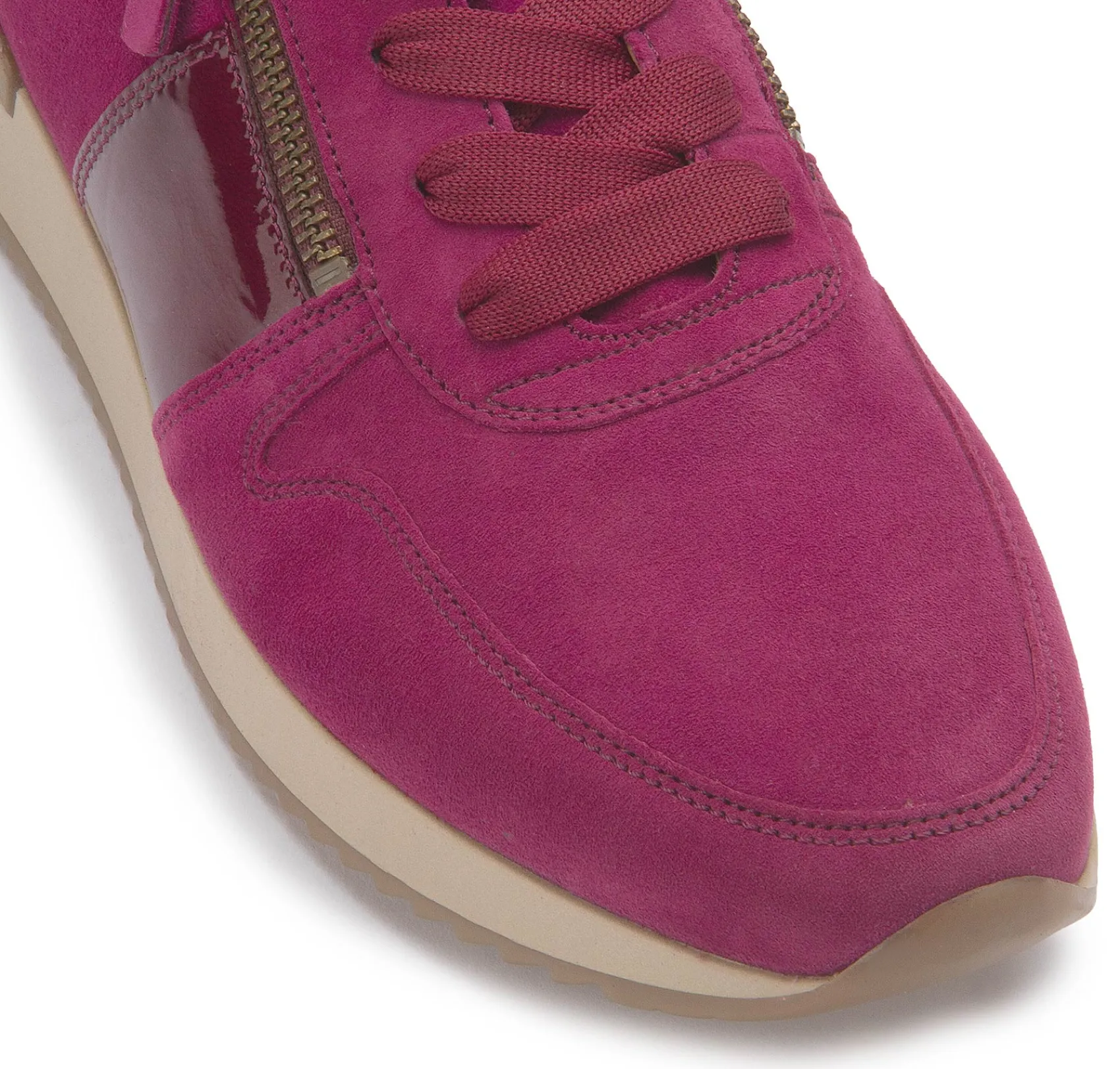 Sneaker|Schnürschuhe|Gabor Sneaker in Übergrößen Lila