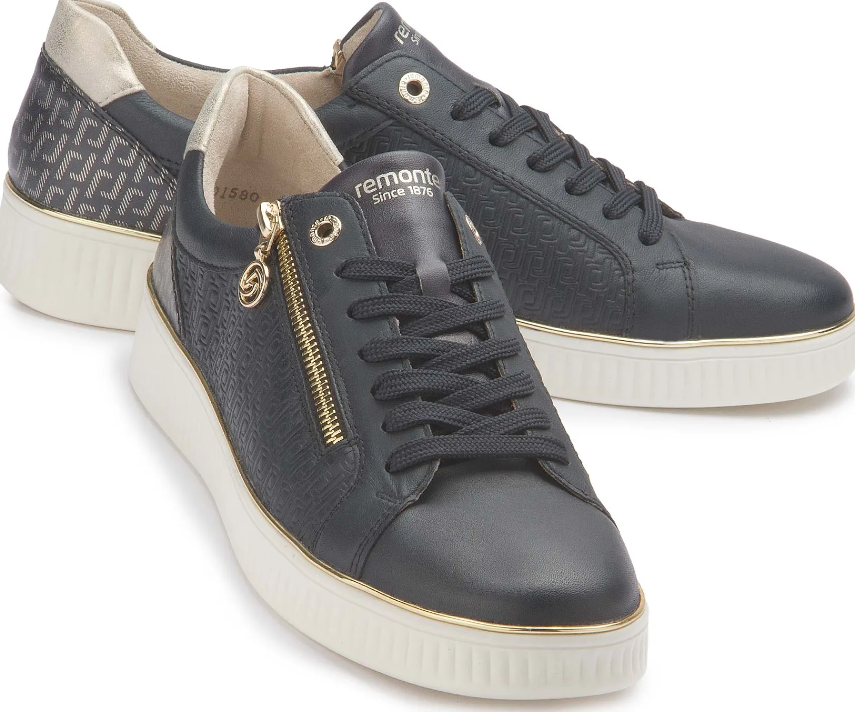 Sneaker|Schnürschuhe|Remonte Sneaker in Übergrößen Blau