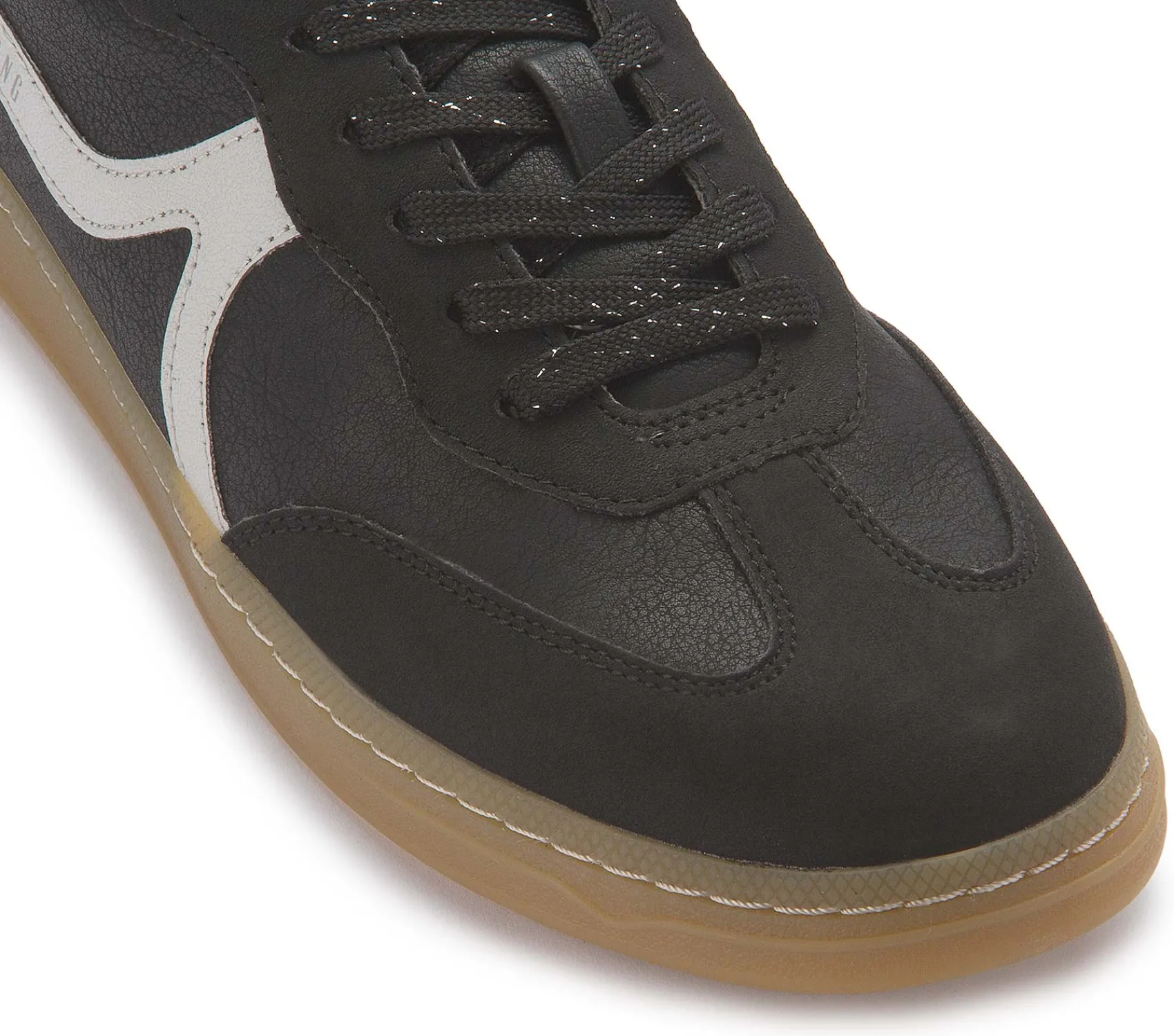Sneaker|Schnürschuhe|Mustang Damen Sneaker in Übergrößen Schwarz