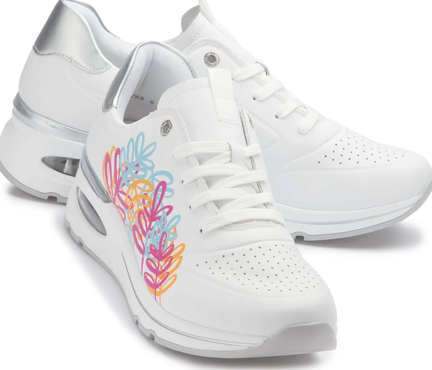 Sneaker|Schnürschuhe|Remonte Sneaker in Übergrößen Weiß