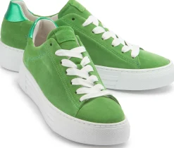 Sneaker|Schnürschuhe|Gabor Sneaker in Übergrößen Grün