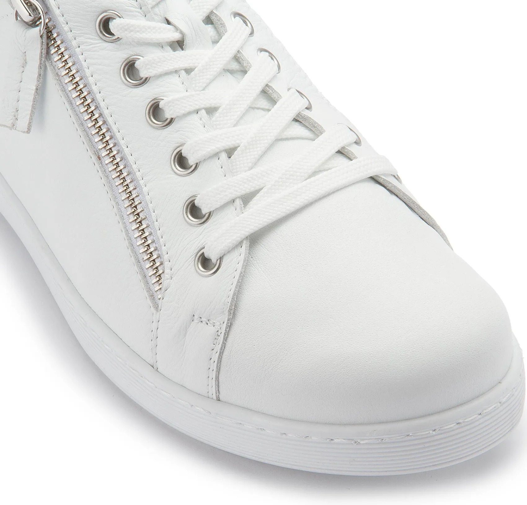 Sneaker|Schnürschuhe|Horsch Schuhe Sneaker in Übergrößen Weiß