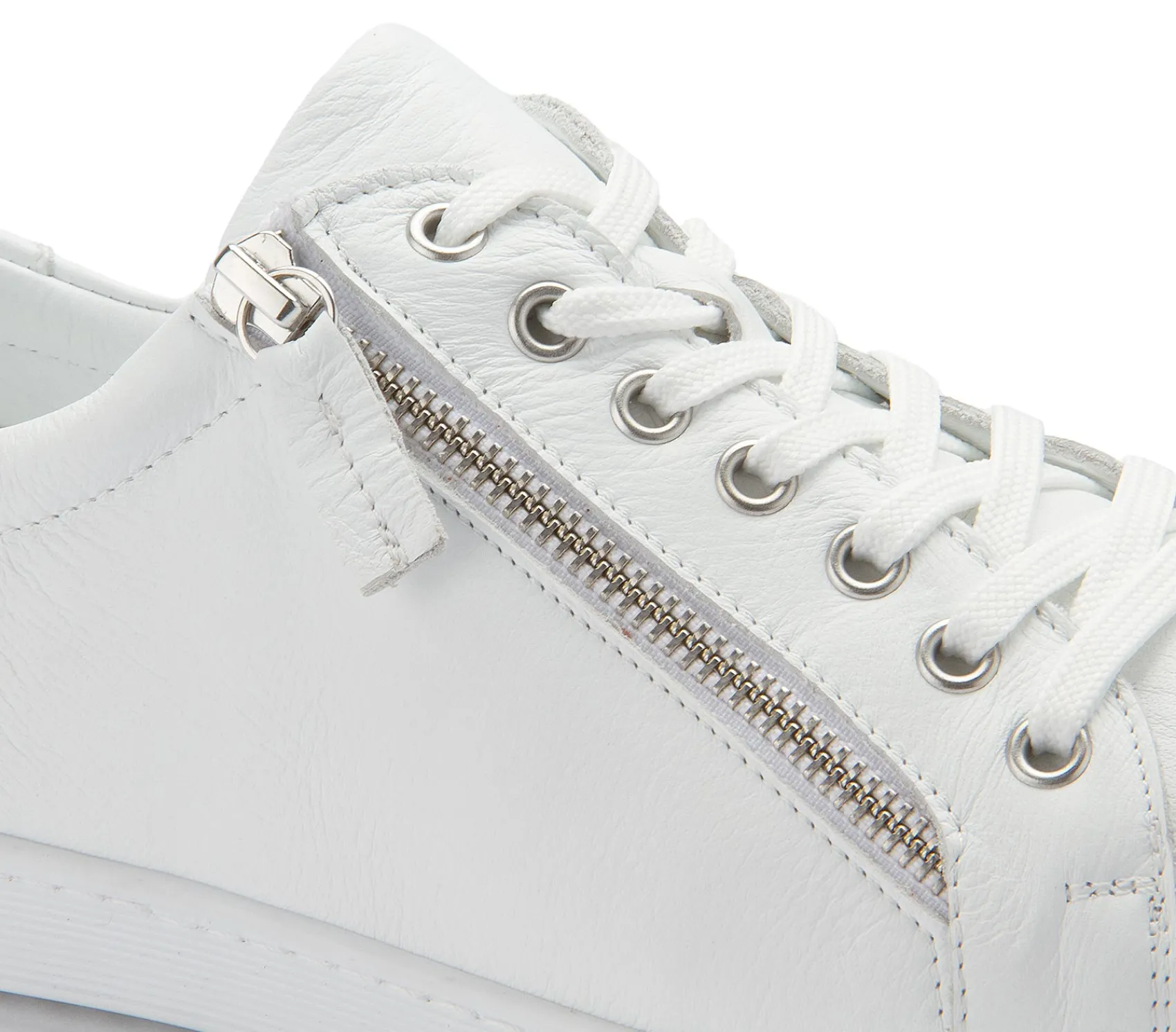 Sneaker|Schnürschuhe|Horsch Schuhe Sneaker in Übergrößen Weiß