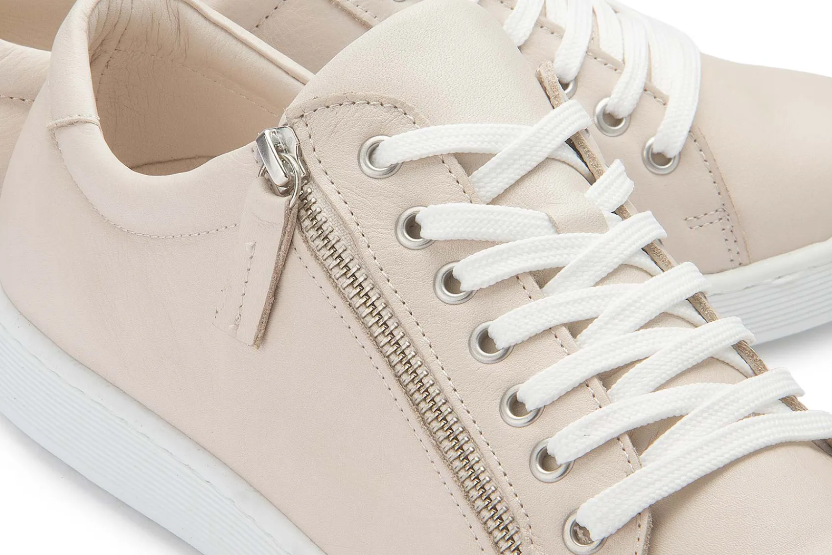 Sneaker|Schnürschuhe|Horsch Schuhe Sneaker in Übergrößen Beige