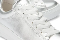 Sneaker|Schnürschuhe|Gabor Sneaker in Übergrößen Silber
