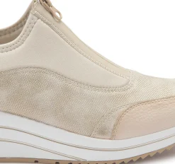 Sneaker|Slipper|Remonte Sneaker in Übergrößen Beige