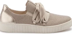 Sneaker|Schnürschuhe|Gabor Sneaker in Übergrößen Silber