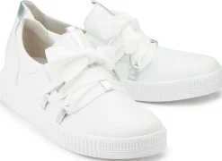 Sneaker|Schnürschuhe|Gabor Sneaker in Übergrößen Weiß