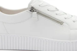Sneaker|Schnürschuhe|Gabor Sneaker in Übergrößen Weiß