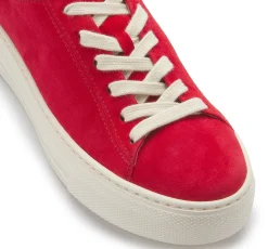 Sneaker|Schnürschuhe|Gabor Sneaker in Übergrößen Rot