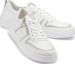 Sneaker|Schnürschuhe|Gabor Sneaker in Übergrößen Weiß