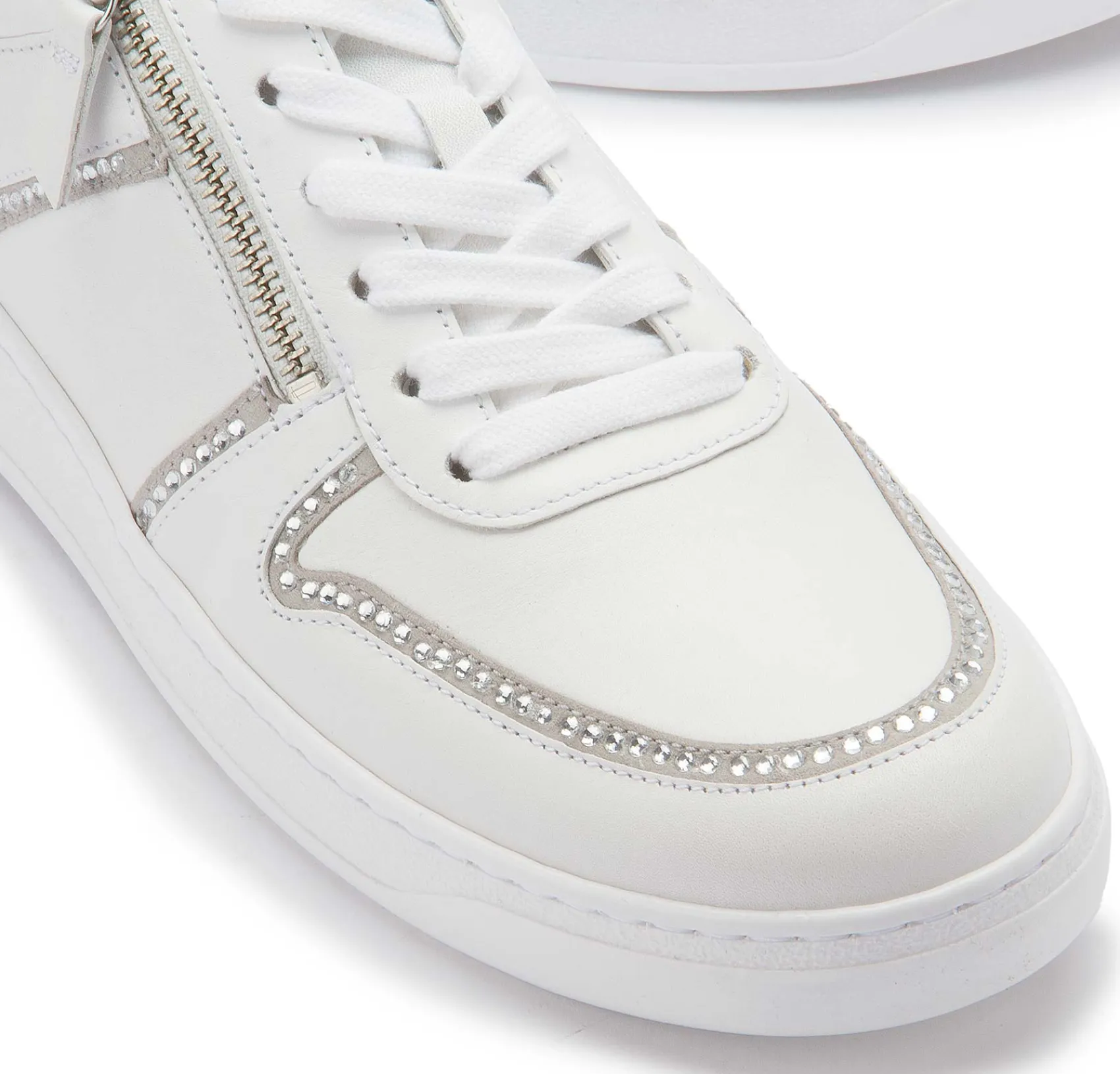 Sneaker|Schnürschuhe|Gabor Sneaker in Übergrößen Weiß