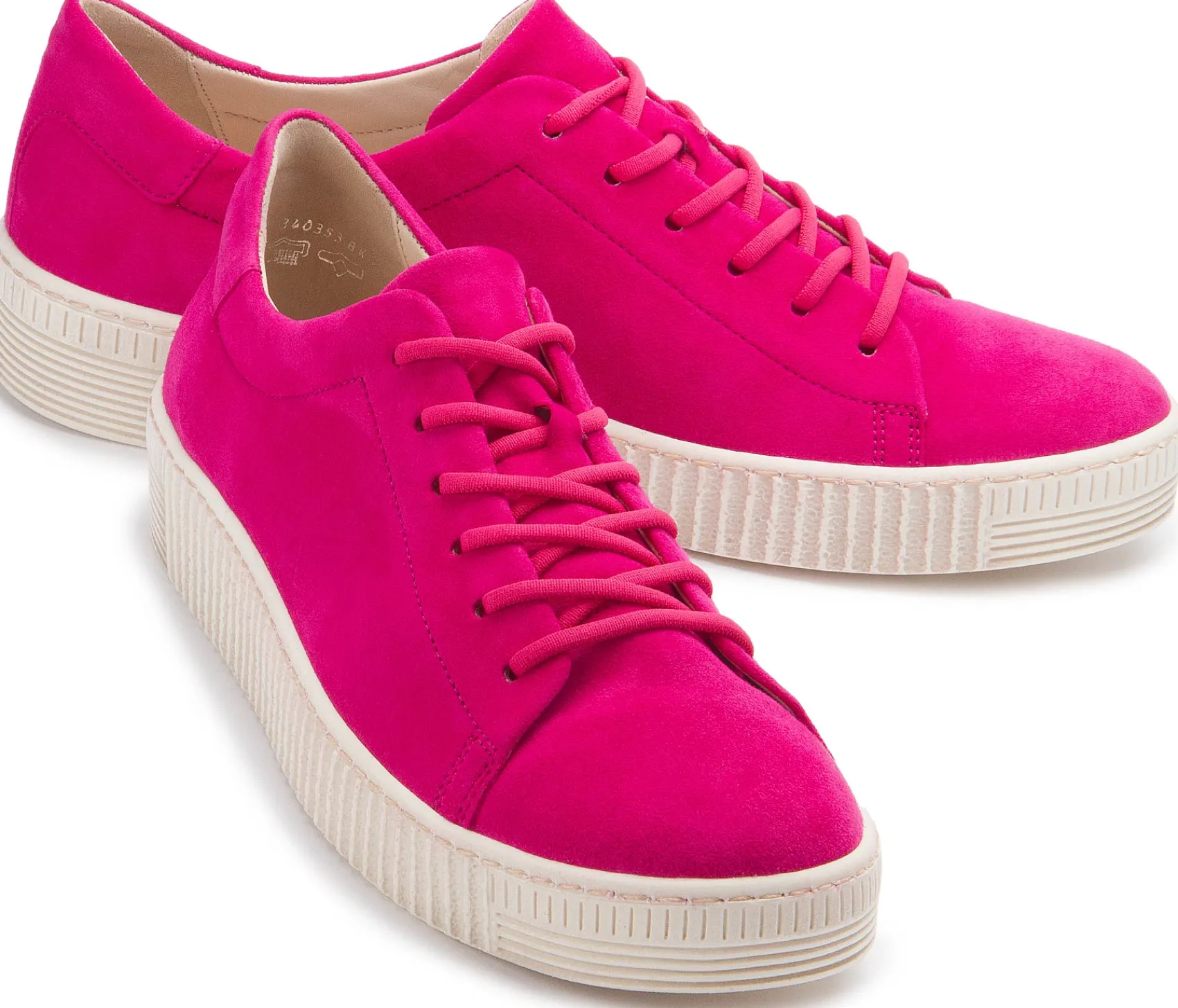 Sneaker|Schnürschuhe|Gabor Sneaker in Übergrößen Pink