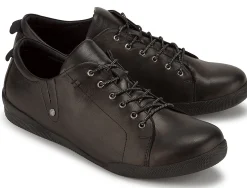 Sneaker|Schnürschuhe|Horsch Schuhe Sneaker in Übergrößen Schwarz