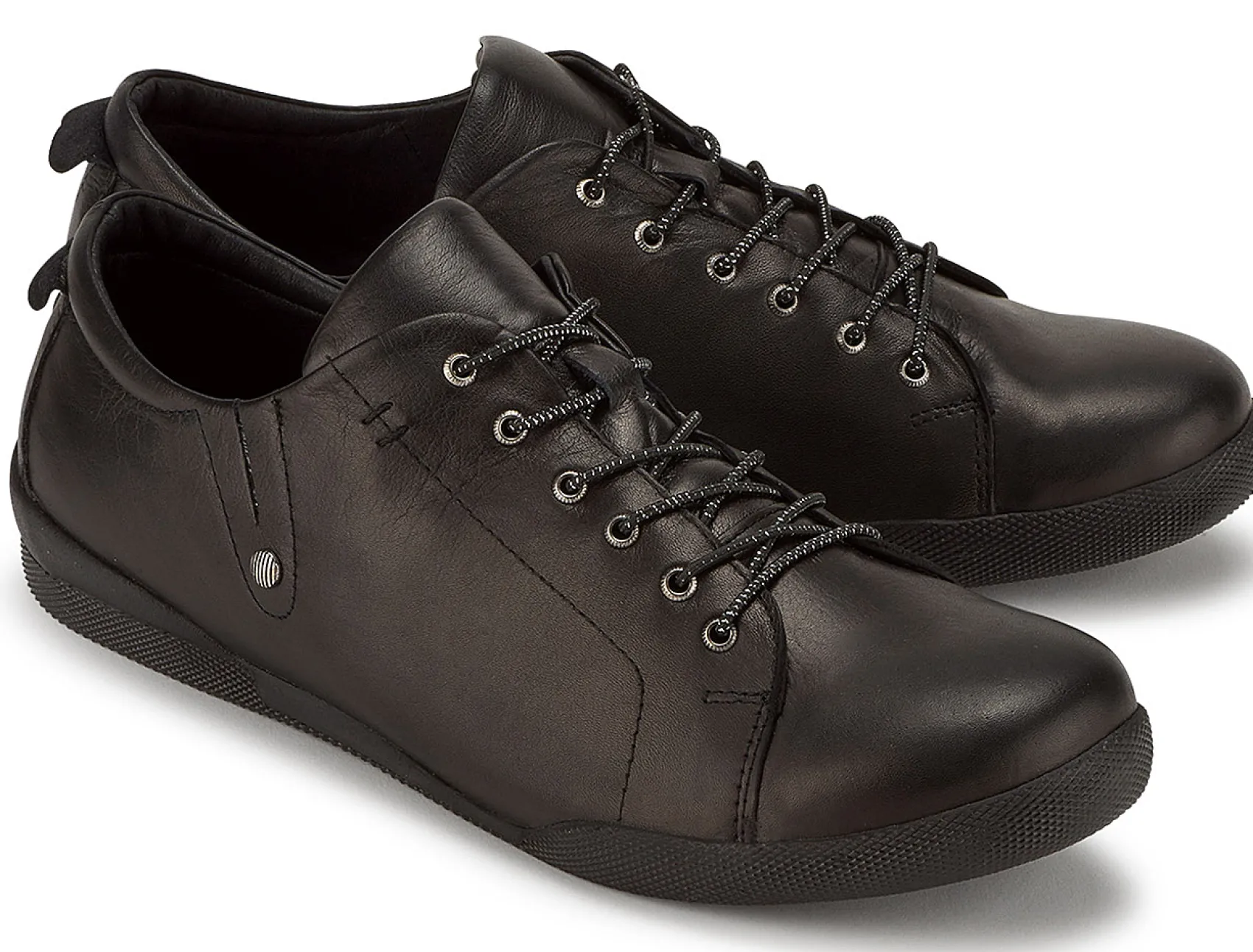 Sneaker|Schnürschuhe|Horsch Schuhe Sneaker in Übergrößen Schwarz