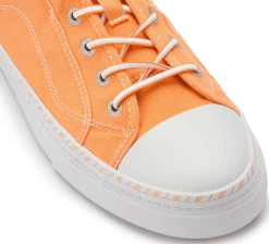 Sneaker|Schnürschuhe|Mustang Damen Sneaker in Übergrößen Orange