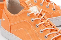 Sneaker|Schnürschuhe|Mustang Damen Sneaker in Übergrößen Orange