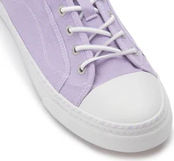 Sneaker|Schnürschuhe|Mustang Damen Sneaker in Übergrößen Lila