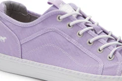 Sneaker|Schnürschuhe|Mustang Damen Sneaker in Übergrößen Lila