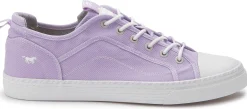 Sneaker|Schnürschuhe|Mustang Damen Sneaker in Übergrößen Lila