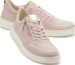 Sneaker|Schnürschuhe|Gabor Sneaker in Übergrößen Rosa