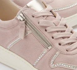 Sneaker|Schnürschuhe|Gabor Sneaker in Übergrößen Rosa