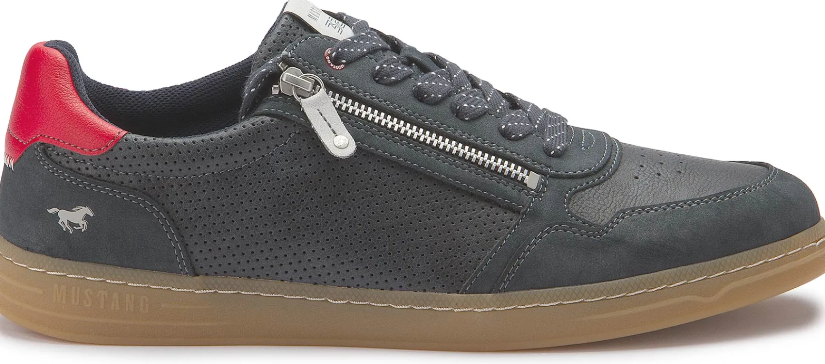 Sneaker|Schnürschuhe|Mustang Herren Sneaker in Übergrößen Blau
