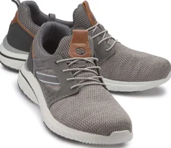 Sneaker|Schnürschuhe|Dockers Sneaker in Übergrößen Grau
