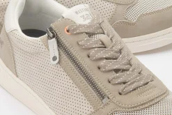 Sneaker|Schnürschuhe|Mustang Herren Sneaker in Übergrößen Beige