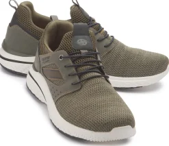 Sneaker|Schnürschuhe|Dockers Sneaker in Übergrößen Grün