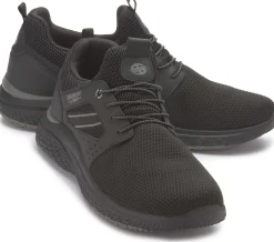Sneaker|Schnürschuhe|Dockers Sneaker in Übergrößen Schwarz