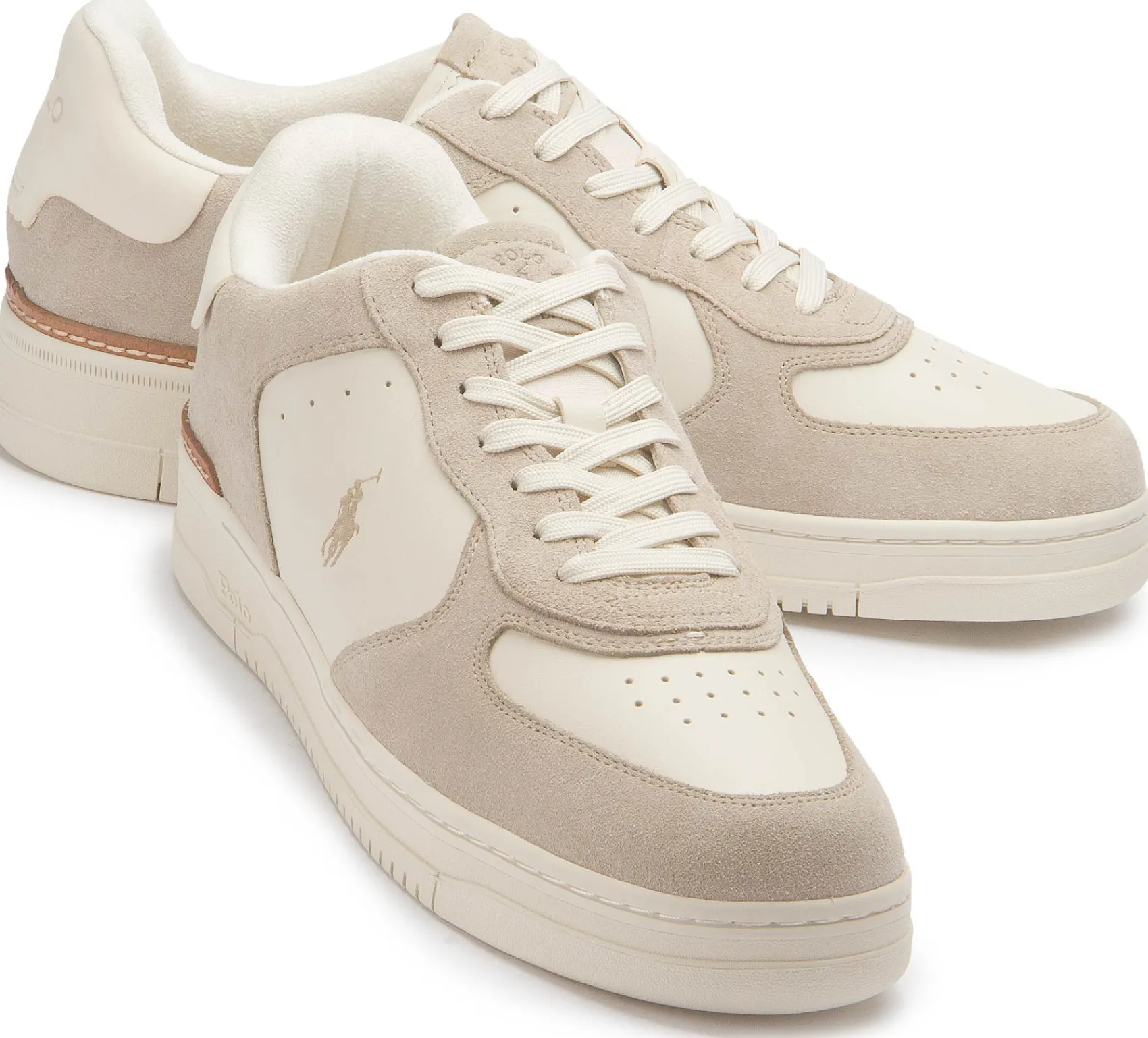 Sneaker|Schnürschuhe|Horsch Schuhe Sneaker in Übergrößen Beige