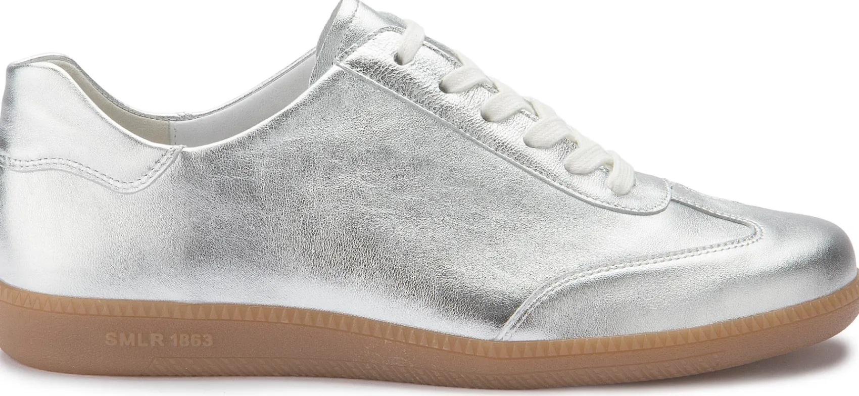 Sneaker|Schnürschuhe|Semer Sneaker in Untergrößen Silber