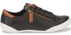 Sneaker|Schnürschuhe|Horsch Schuhe Sneaker in Untergrößen Schwarz