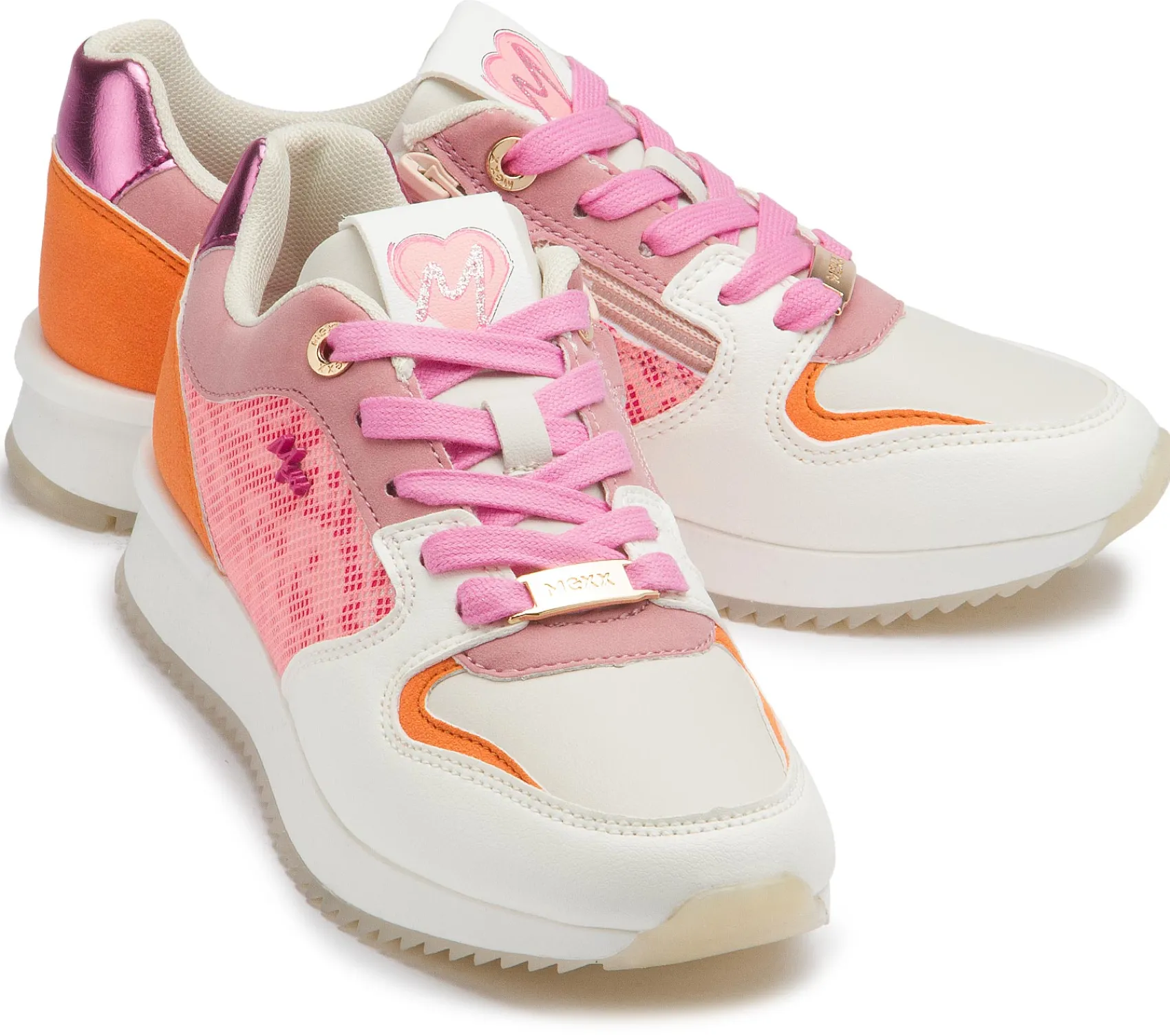 Sneaker|Schnürschuhe|Mexx Sneaker in Untergrößen Weiß