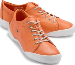 Sneaker|Schnürschuhe|Horsch Schuhe Sneaker in Untergrößen Orange