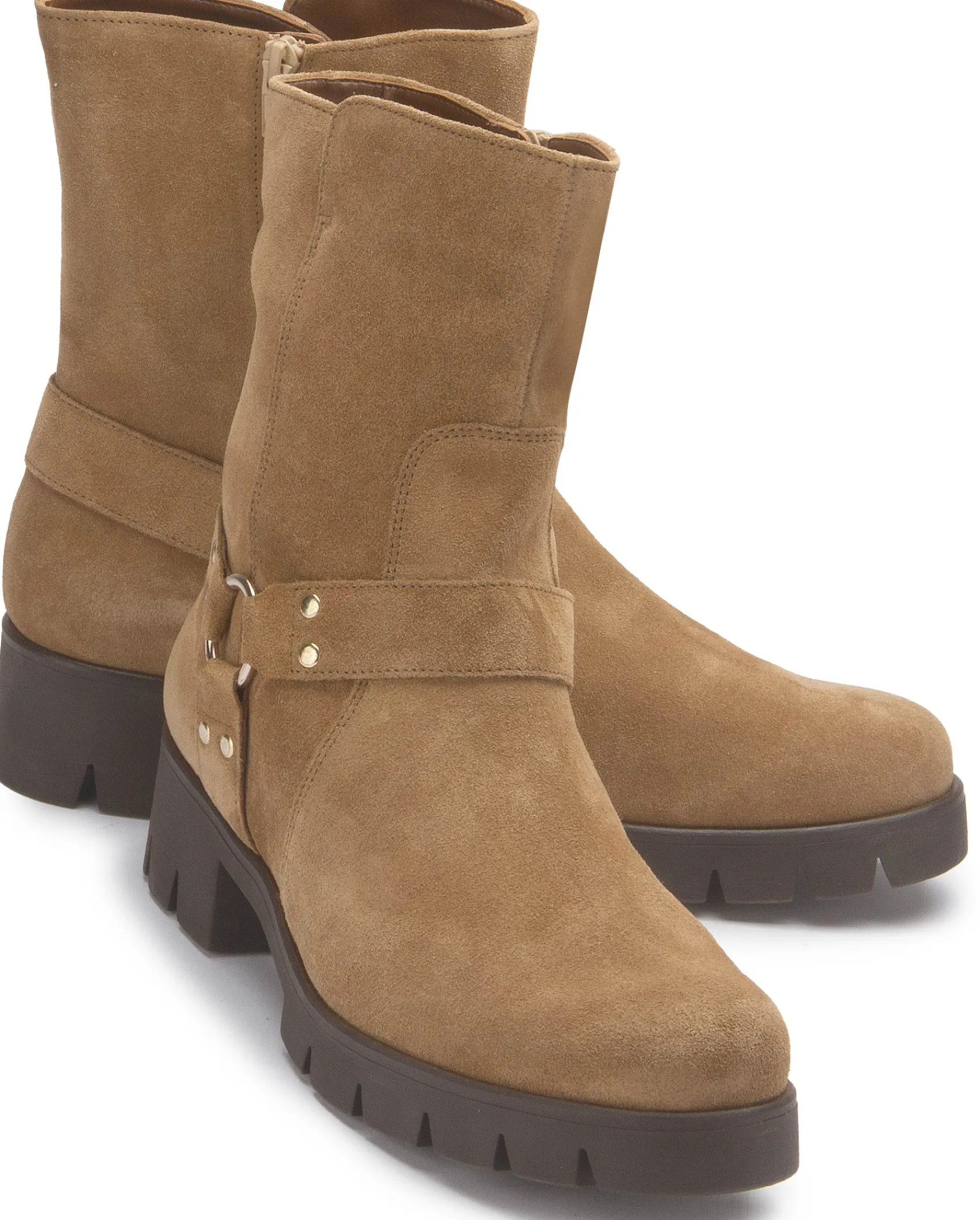 Stiefeletten|Gabor Stiefelette in Übergrößen Beige