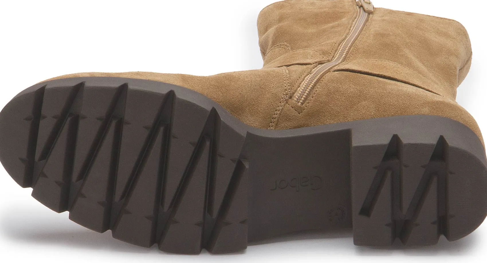 Stiefeletten|Gabor Stiefelette in Übergrößen Beige